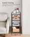 Slim 4-Tier Bookcase with Tempered Glass Shelves