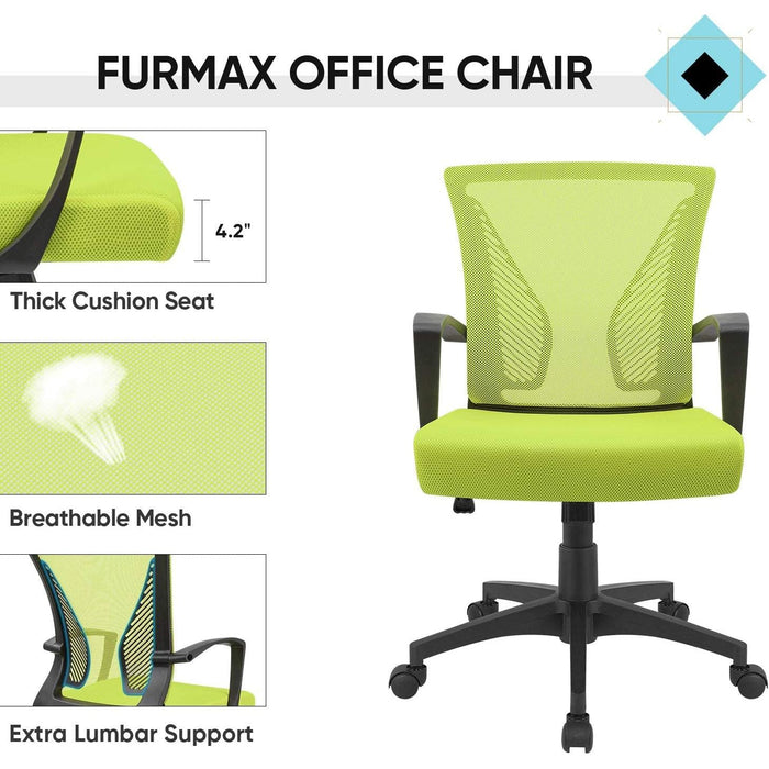 Cyan Ergonomic Office Chair with Armrests