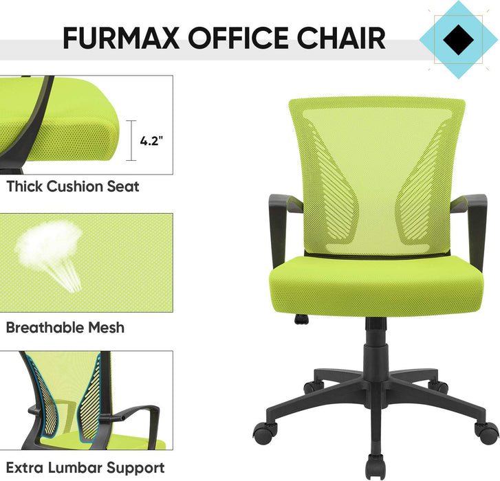 Cyan Ergonomic Office Chair with Armrests