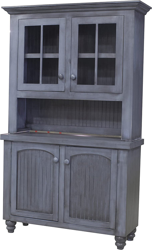 Modern Country Buffet and Hutch, 52", Midnight Blue