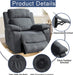 Linen Power Lift Recliner with Massage & Heat