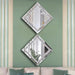 Crystal Crush Diamond Silver Mirror 2Pcs
