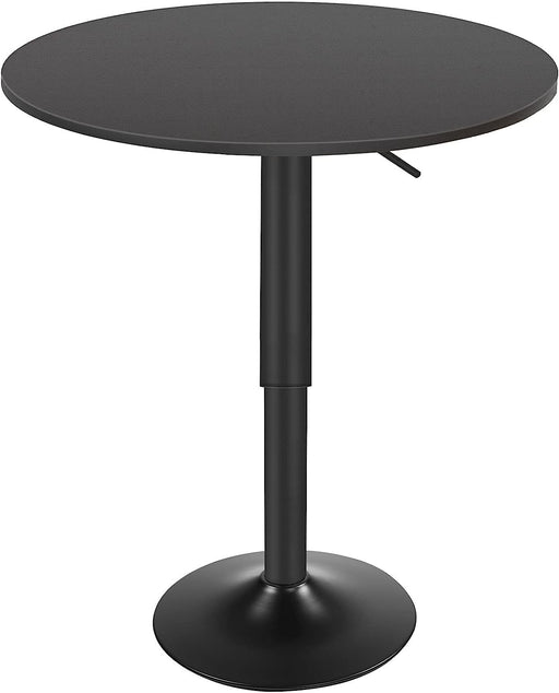 Black Height-Adjustable Bar Table