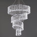 4 Tier Designer Crystal Pendant Lighting Diamond Chandelier Centerpiece - 18" Diameter X 24" Drop