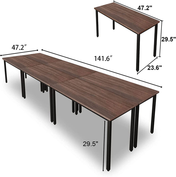 Rustic Walnut Brown Conference Tables for 14