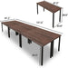 Rustic Walnut Brown Conference Tables for 14