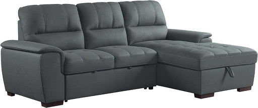 Sectional Sofa with Storage - Gray