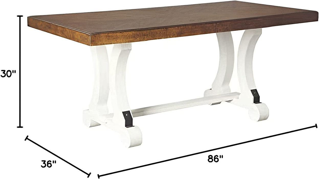 Valebeck Farmhouse Rectangular Extension Dining Table