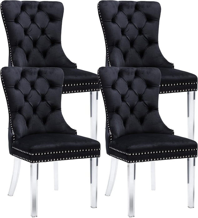 Velvet Dining Chairs Set of 4