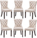 Dining Chairs Set of 6, Velvet Nikki Collection Dining Room Chair Upholstered Modern Luxury