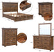 Rustic Reclaimed Wood 6-Piece Queen Bedroom Set