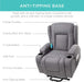 Electric Power Lift Linen Recliner Massage Chair (Gray)