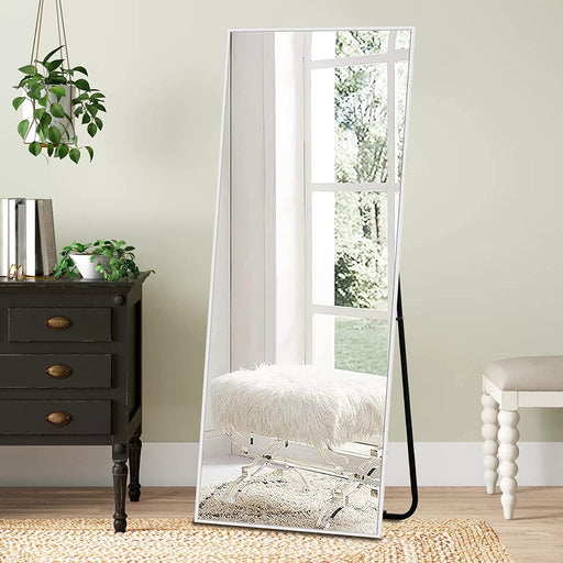 Thin Frame Full Body Mirror with Stand