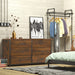 Industrial 6-Drawer Double Dresser