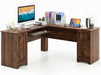 L-Shaped Desk with Storage & Keyboard Tray