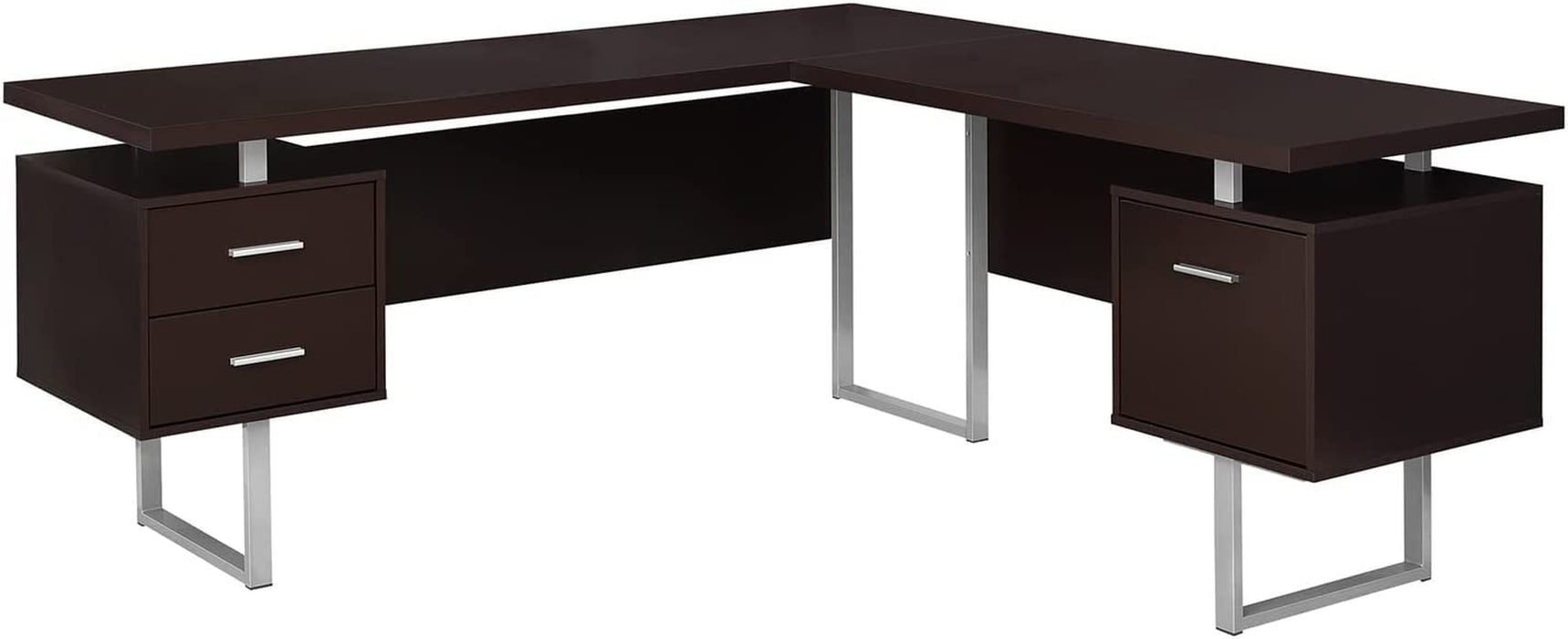 Computer Desk 70″L, Left/Right Facing, Cappuccino