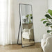 Black Aluminum Full Length Wall Mirror