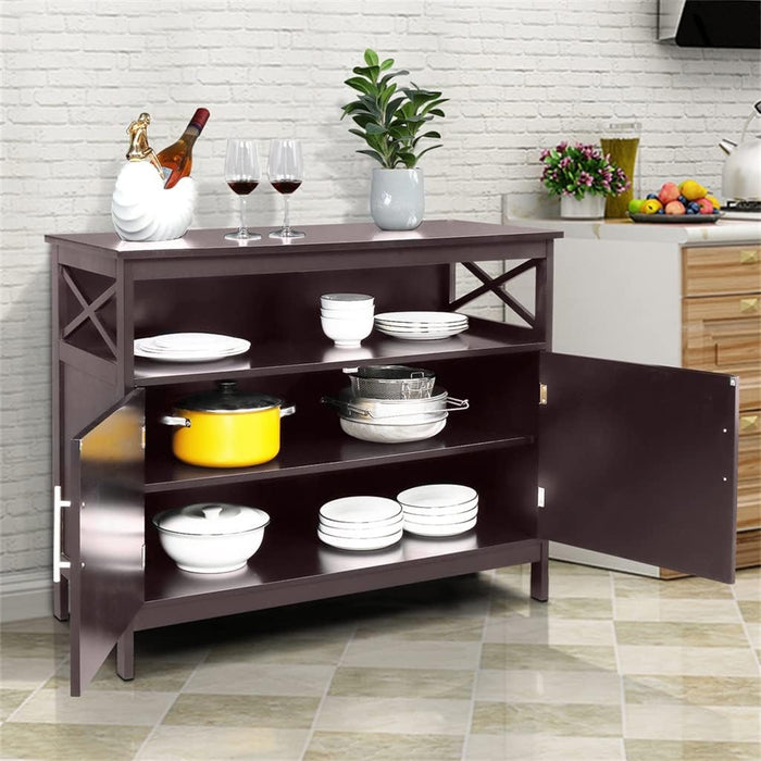 VIBY Kitchen Sideboard Antique Stackable Cabinet