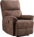 Power Recliner Chair, Electric, Breathable Fabric, Brown