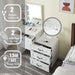 Vanity Desk Set with Lighted Mirror and USB