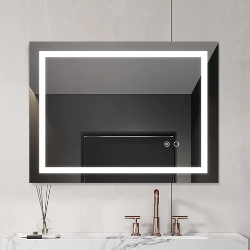 LED Wall Mounted Bathroom Mirror, Anti-Fog