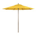 Astella 98" Yellow Solid Print Hexagon Market Patio Umbrella