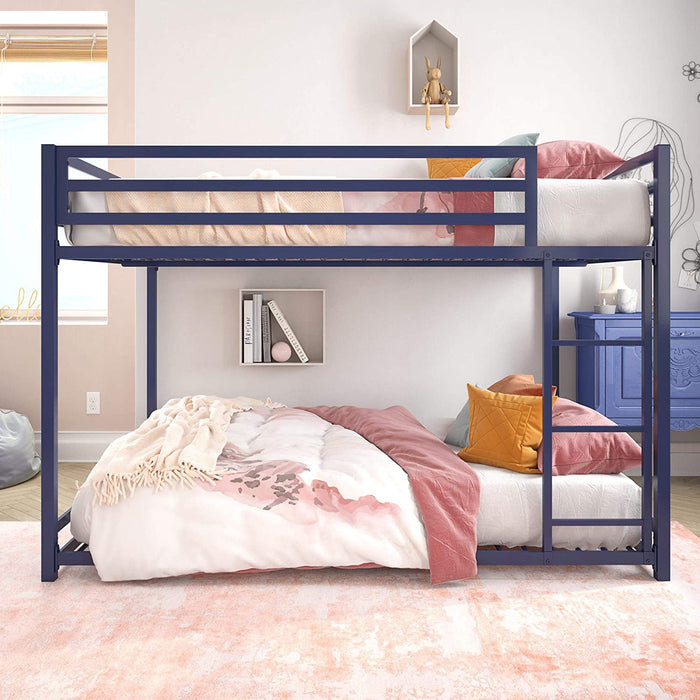 Blue Full/Full Miles Metal Bunk Bed