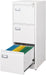 White Locking 3-Drawer File Cabinet for Home Office