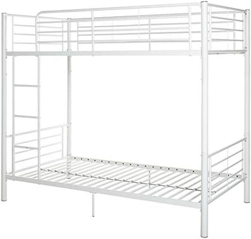 Industrial Twin Bunk Bed, White