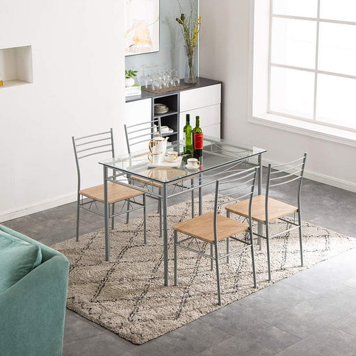 White Marble Dining Table with Golden Legs