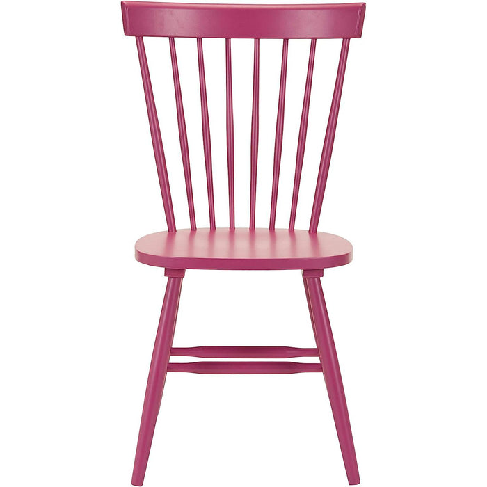American Homes Collection Raspberry Pink Spindle Side Chair, Set of 2
