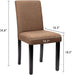 Urban Style Fabric Upholstered Kitchen Chairs (Set of 4, Brown)