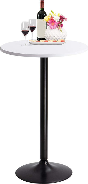 Bistro Pub Table with MDF Top, White