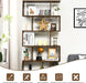 S-Shaped Wooden Bookshelf with Anti-Toppling Device