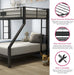 Twin Xl/Queen Bunk Bed, Sandy Black