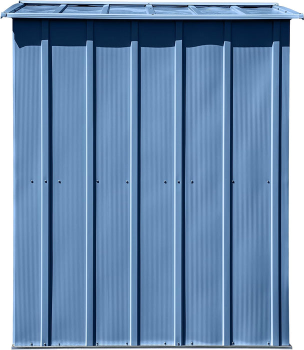 Classic Steel Storage Shed, 6X5, Blue Grey