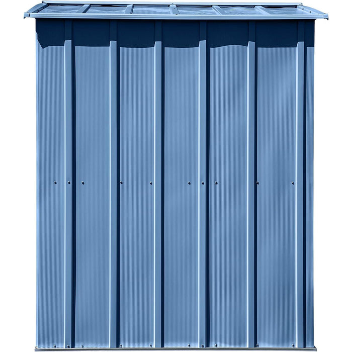 Classic Steel Storage Shed, 6X5, Blue Grey
