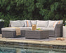 Outdoor Seating Set with Ottoman & Cocktail Table