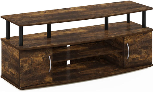 55 Inch TV Stand in Amber Pine/Black