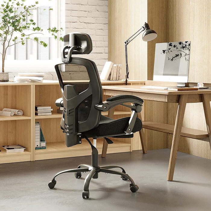 Ergonomic Reclining Mesh Office Chair with Accessories