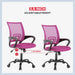 Affordable Ergonomic Pink Office Chair with Back Support