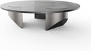 Round Glass Coffee Table, Tempered Glass Top