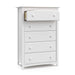 White Storkcraft Kenton 5 Drawer Dresser