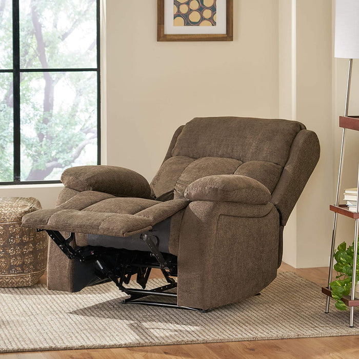 Lindale Massage Recliner, Brown + Black