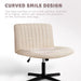 Armless Swivel Desk Chair with Rocking Function