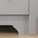 Soft Gray 5-Drawer Chest, Vito Collection