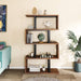 5-Tier S-Shaped Bookshelf for Home Office