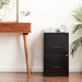 Black 2-Drawer File Cabinet - 14341