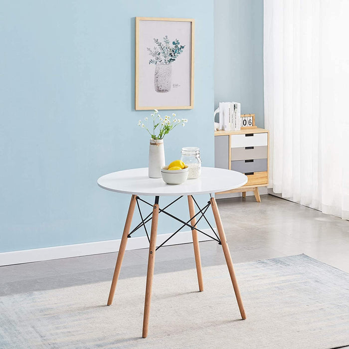 White round Dining Table for 2-4 People