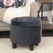 Velvet Tufted Ottoman with Storage for Home Decor